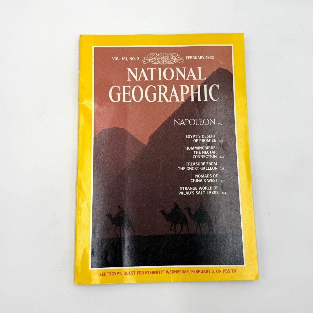 National‎ Geographic Magazine February 1982 Napoleon Issue Egypt Desert